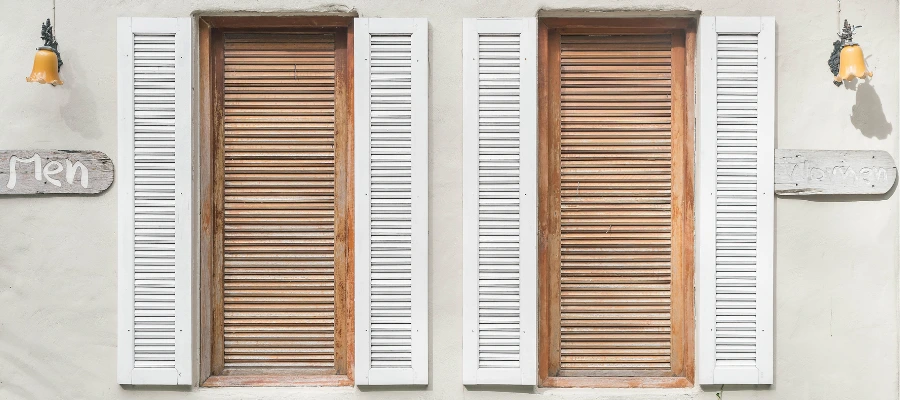 louvered window