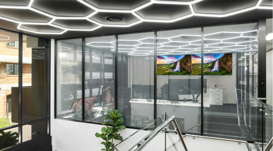 Recessed False Ceiling with LED Lighting
