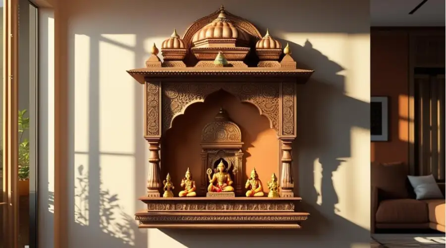 Wall-Mounted Mandir