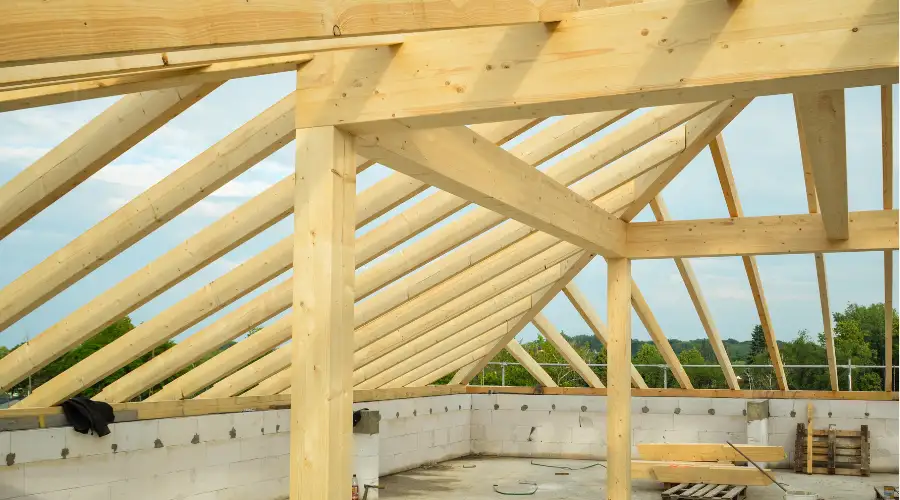 Wood Structure Erection