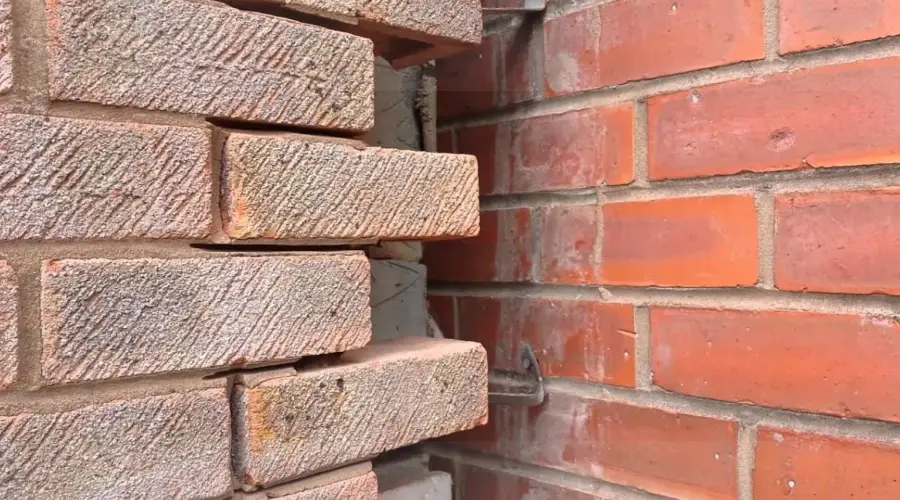 Adjoining Walls- Toothing Works