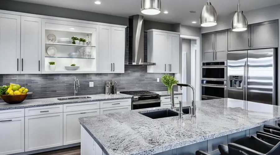 Kitchen Countertops - Imperial White Granite