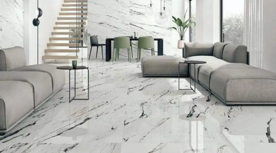 Living Room Imperial White Granite