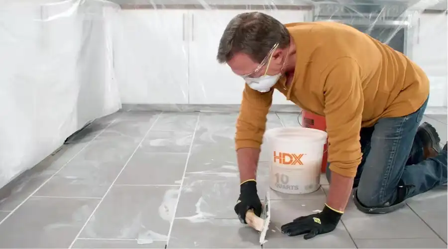 Applying Grout