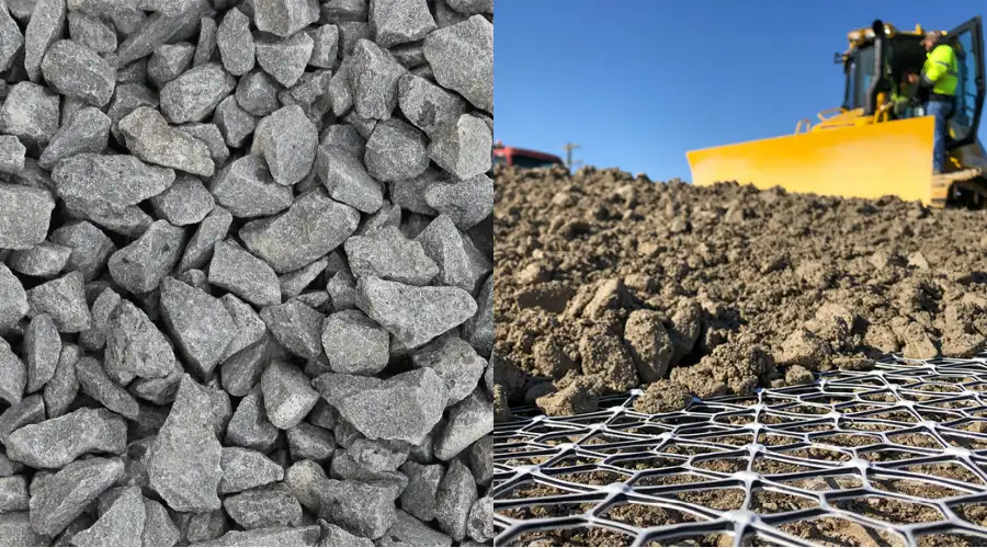 Comparison Between Coarse Aggregates and Geosynthetic Aggregates
