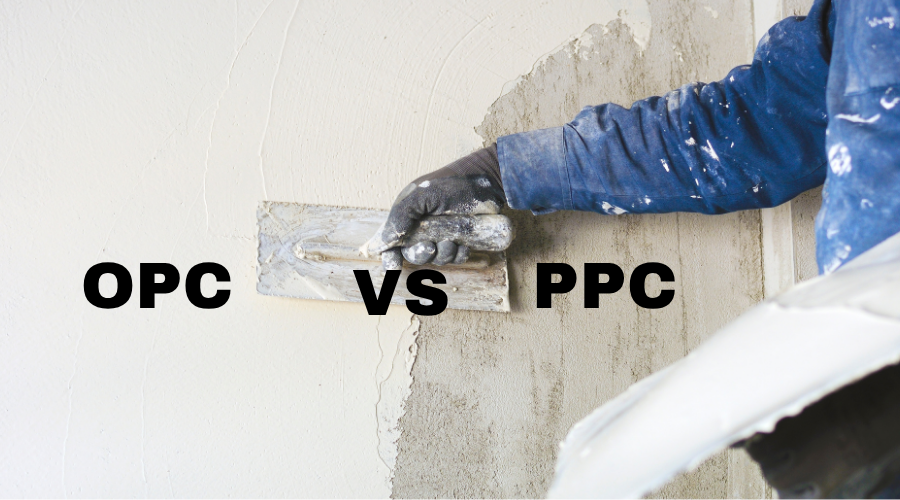 Comparison of OPC and PPC for Plastering