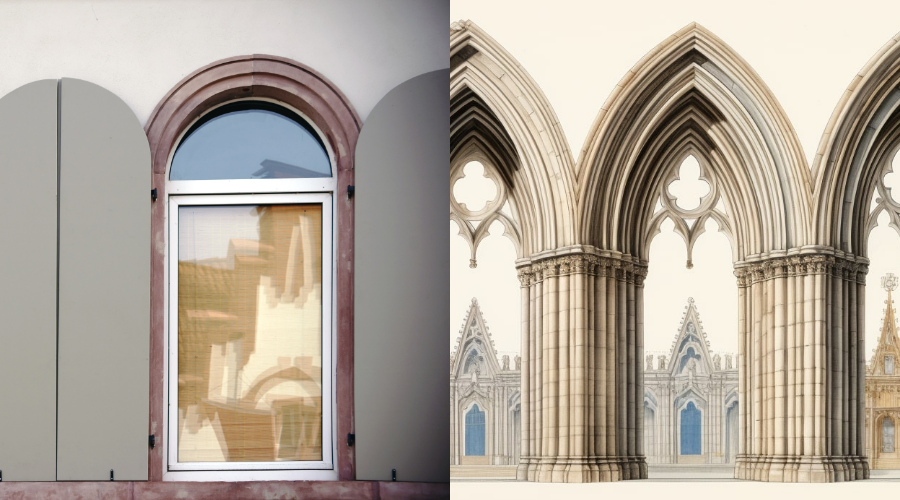 Rounded Arch vs. Pointed Arch Design