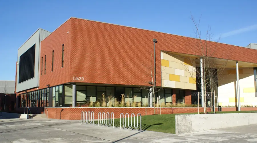 commercial buildings red hollow bricks