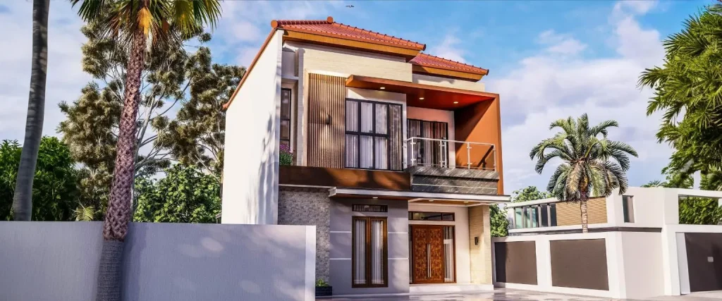 1000 sq feet house front design