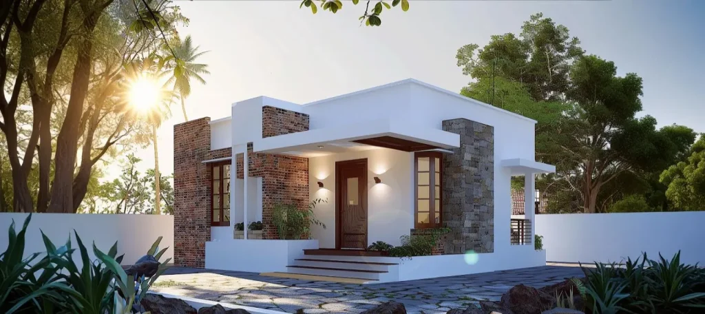 800 sq ft house front design