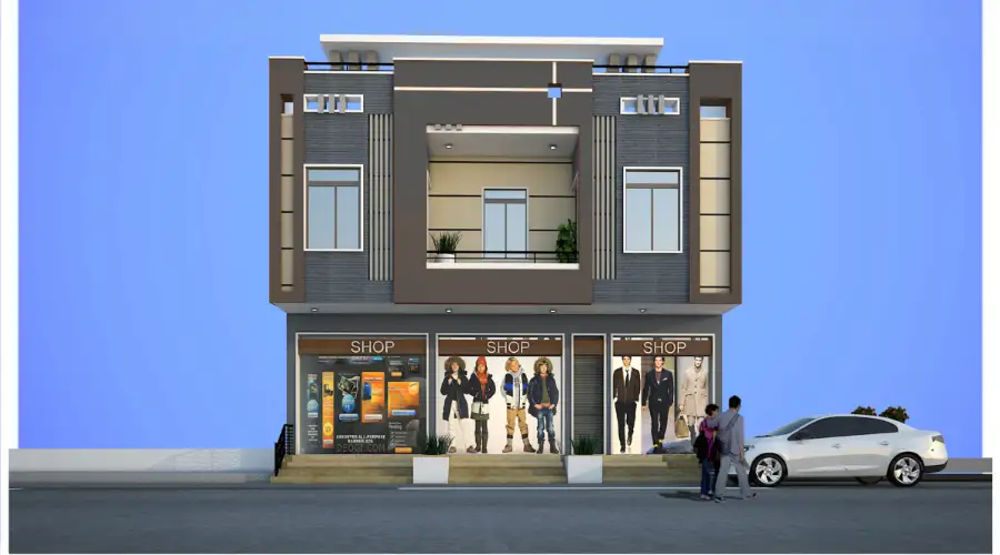 Front Elevation Design for Shops in Residential Spaces