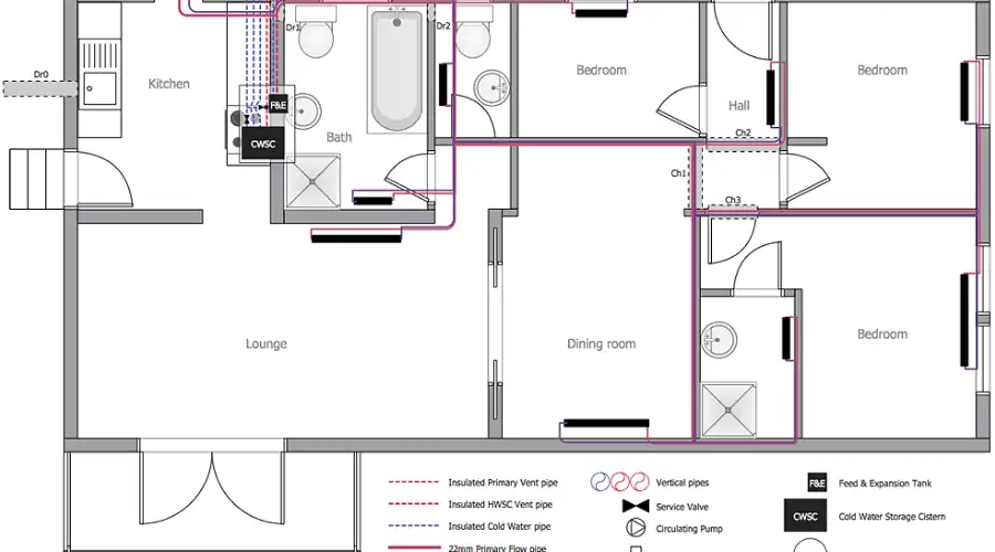 Plumbing and Sanitary Drawings