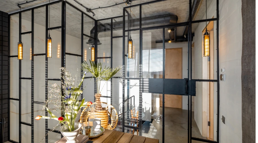 Glass Brick Wall Design