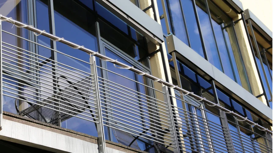 Glass and Steel Railing