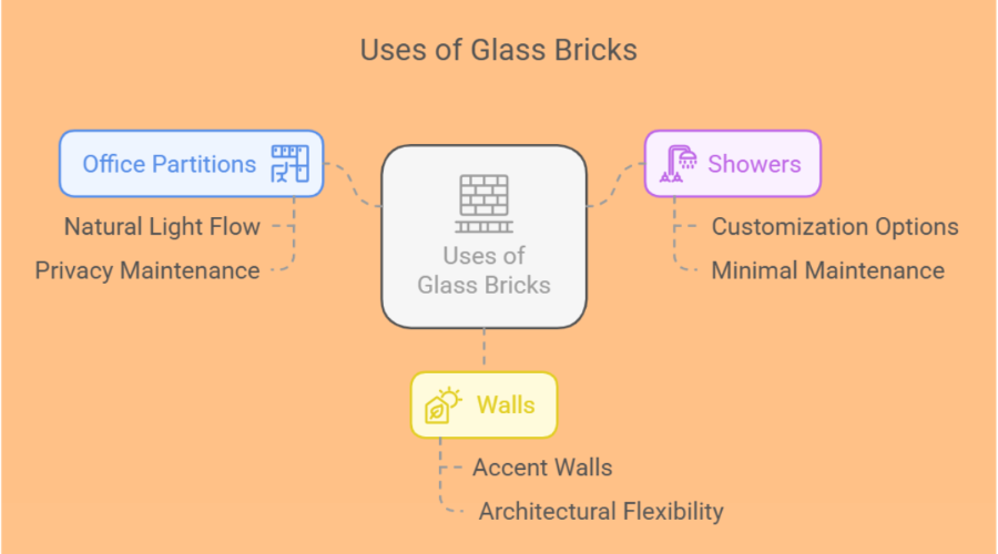 Uses of Glass Bricks