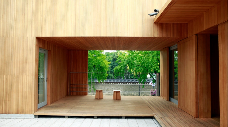 1. Wooden Box Type House Plan