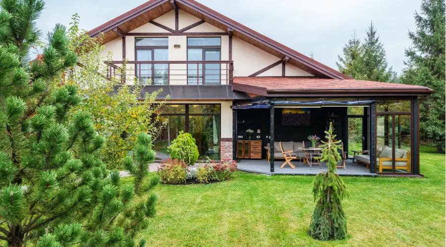 13. Green Exterior Design