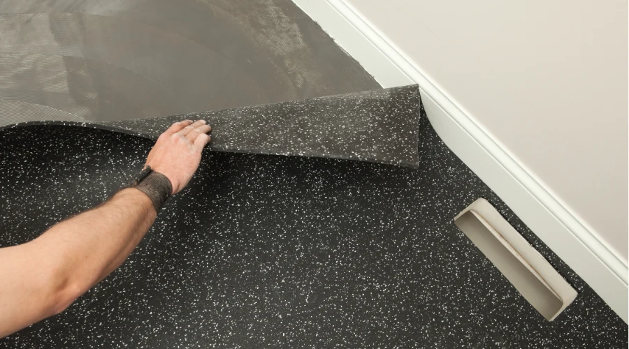 4. Recycled Rubber Flooring