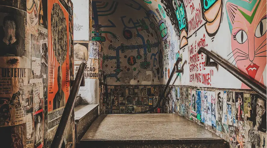 6. Staircase Wall with Art Work