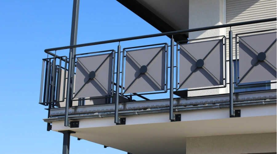 Black Glass Stainless Steel Railing