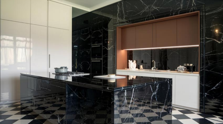 Kitchen Black Marble