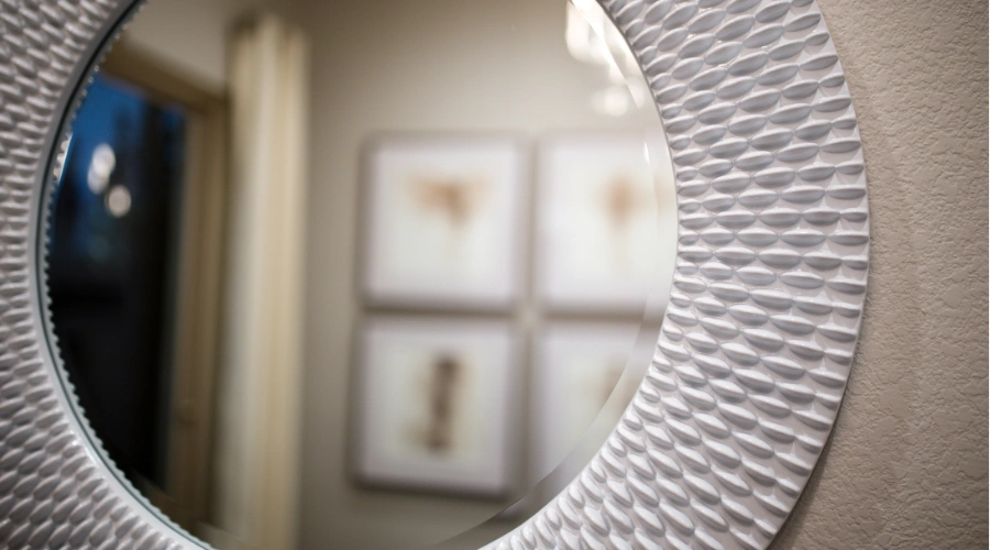 Oversized Mirrors Wall Design