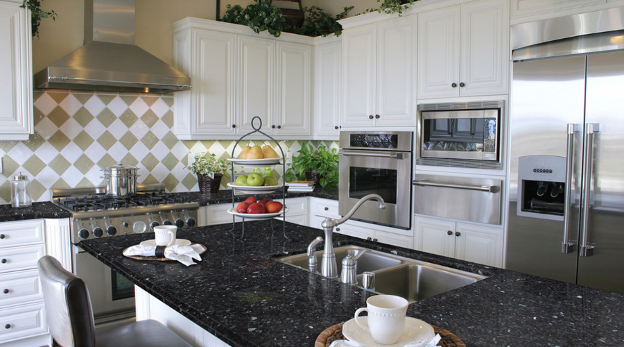 Kitchen Countertops blue pearl granite