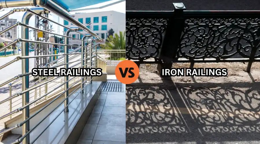 Steel Railings vs Iron Railings