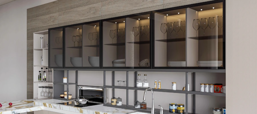 aluminium kitchen cabinets