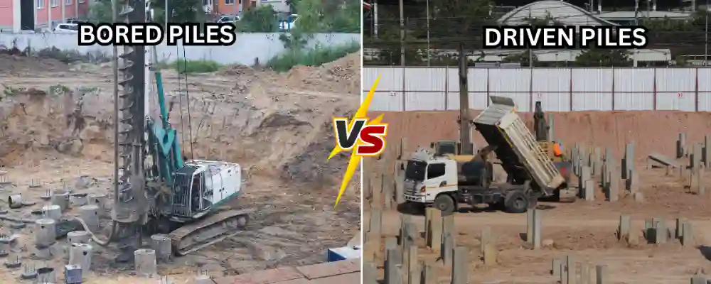 bored piles vs driven piles