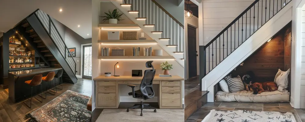 under stairs space ideas