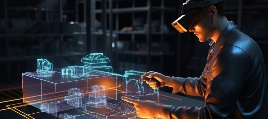 innovative commercial construction techniques AR VR