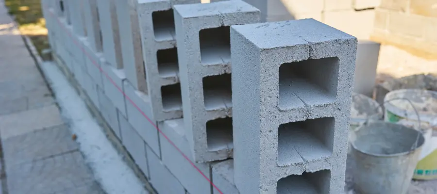 Hollow concrete blocks