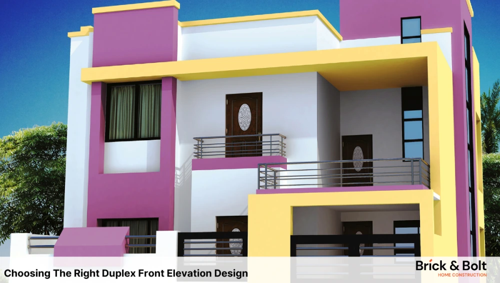 Choosing The Right Duplex Front Elevation Design