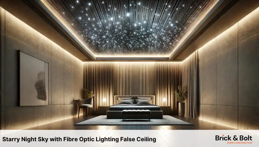 Starry Night Sky with Fibre Optic Lighting False Ceiling