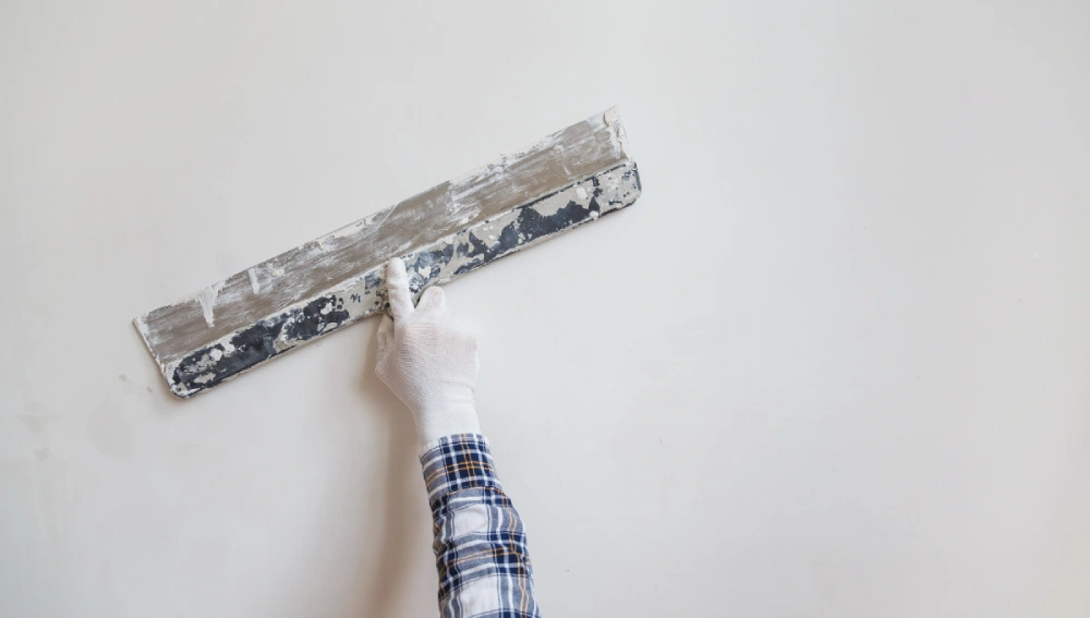 use acrylic putty for your walls