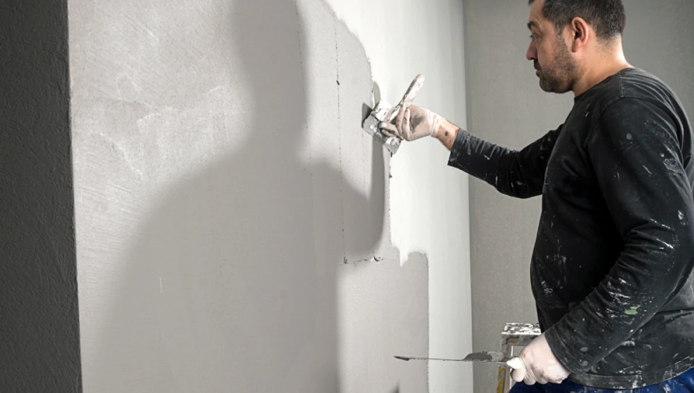 Apply White Cement to Walls