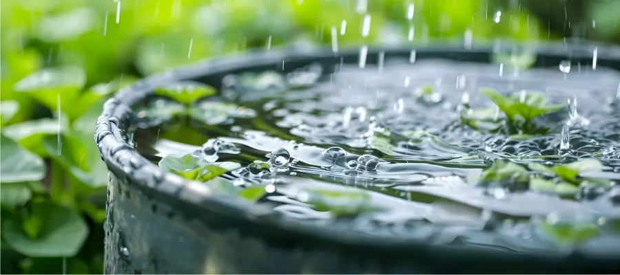 Surface rain water harvesting