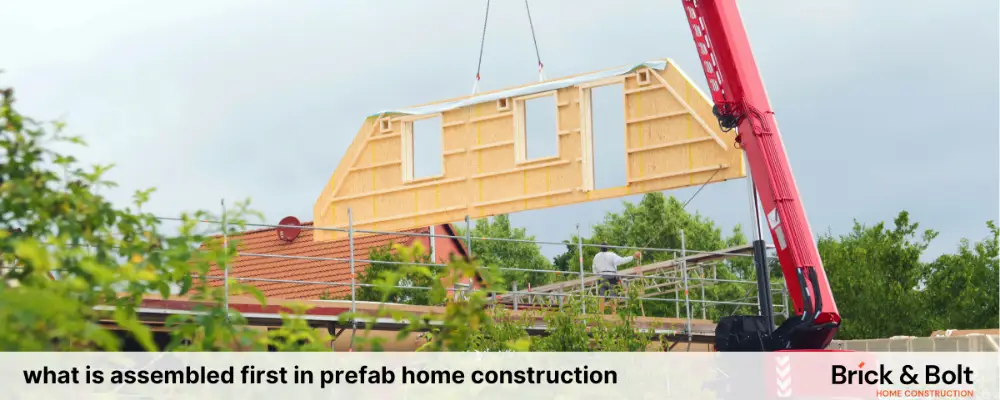 what is assembled first in prefab home construction