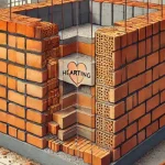 hearting in brick masonry