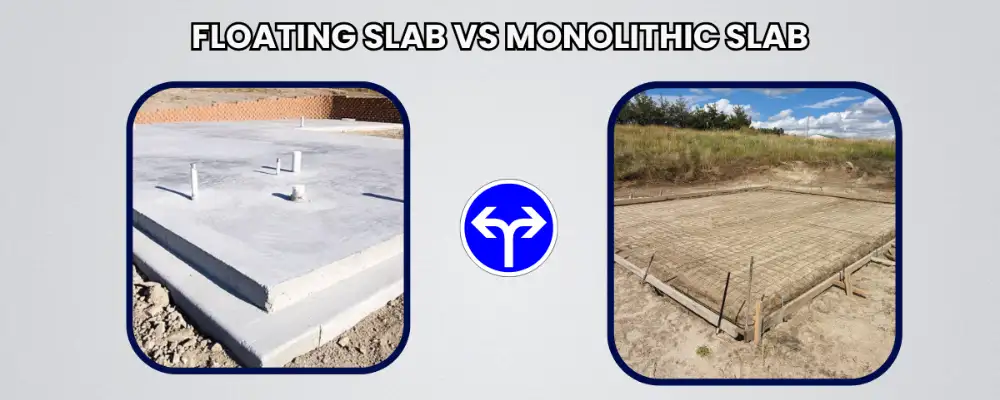 floating slab vs monolithic slab