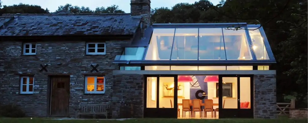 glass roof house​