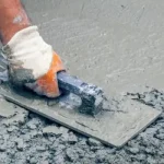 pouring new cement over old